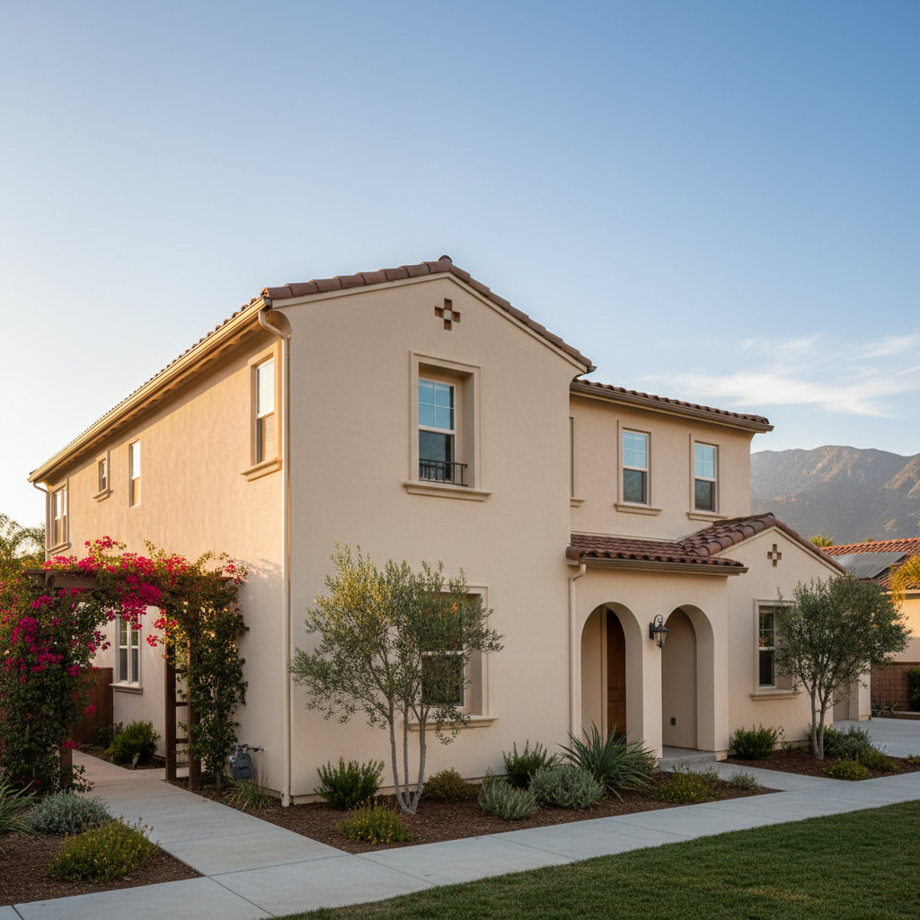 Completed eifs installation work at a residential property in Arcadia, CA