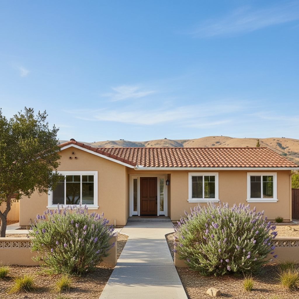 Completed stucco replacement work at a residential property in Marina, CA