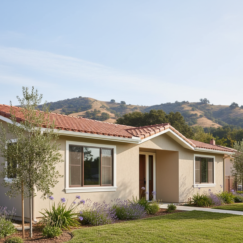 Completed stucco replacement work at a residential property in Arcadia, CA