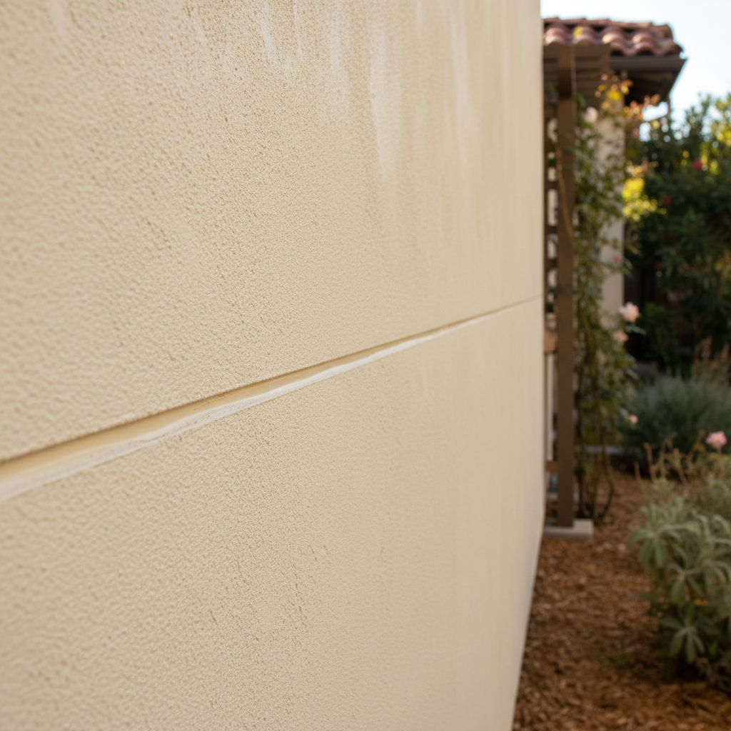 Completed stucco painting work at a residential property in Los Altos, CA