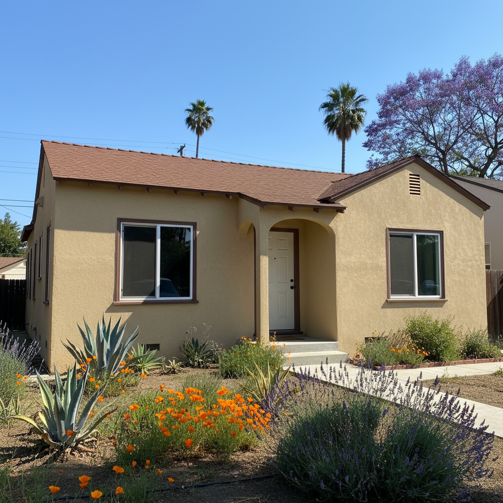 Completed stucco redashing work at a residential property in Pasadena, CA