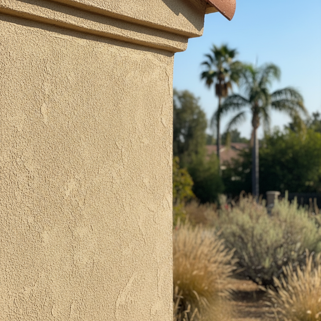 Completed stucco redashing work at a residential property in Arcadia, CA