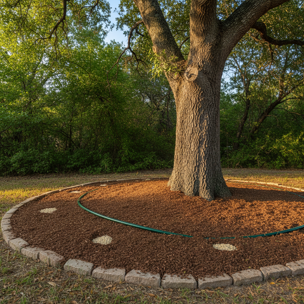 Completed tree health & care work at a residential property in Porter, TX