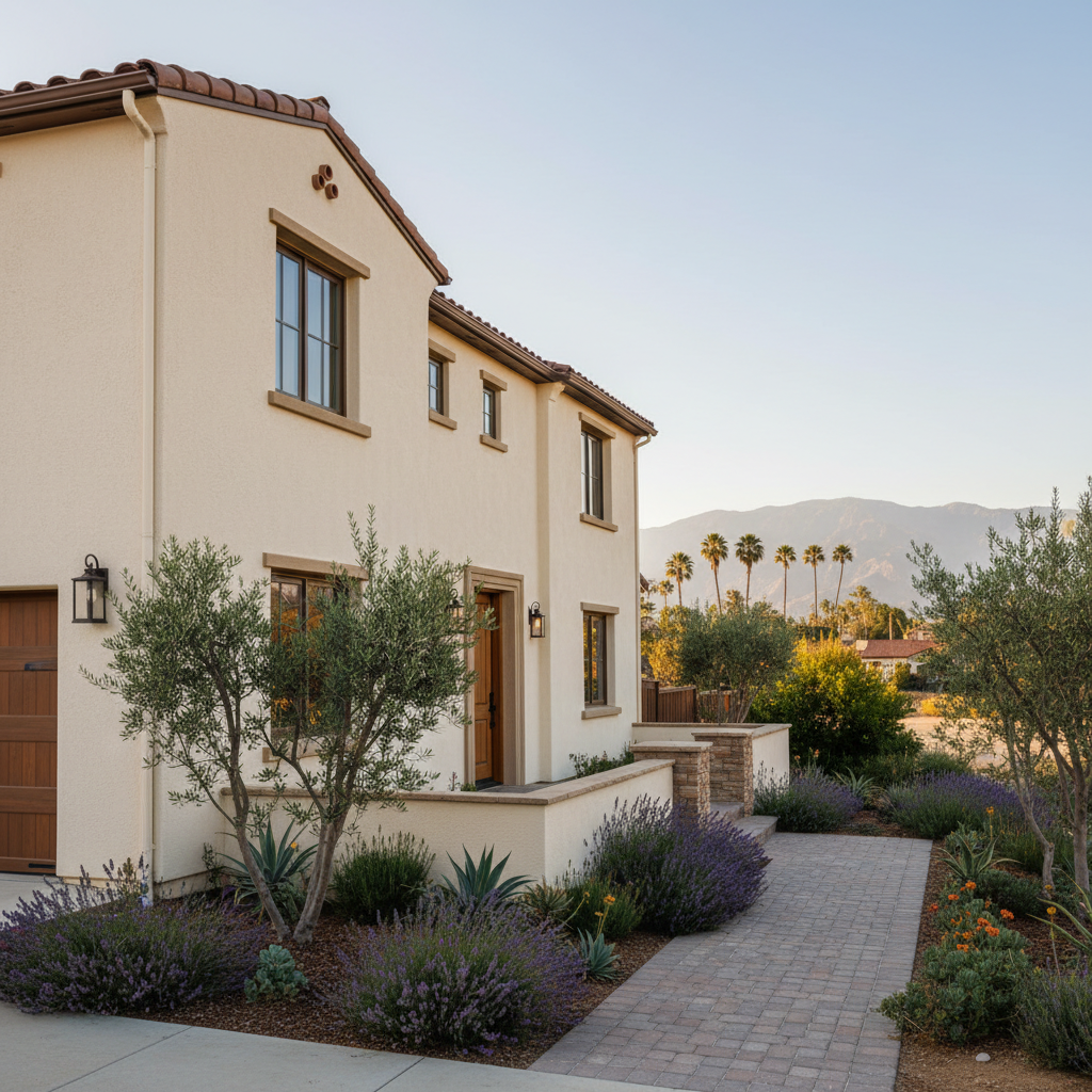 Completed commercial stucco work at a residential property in Arcadia, CA