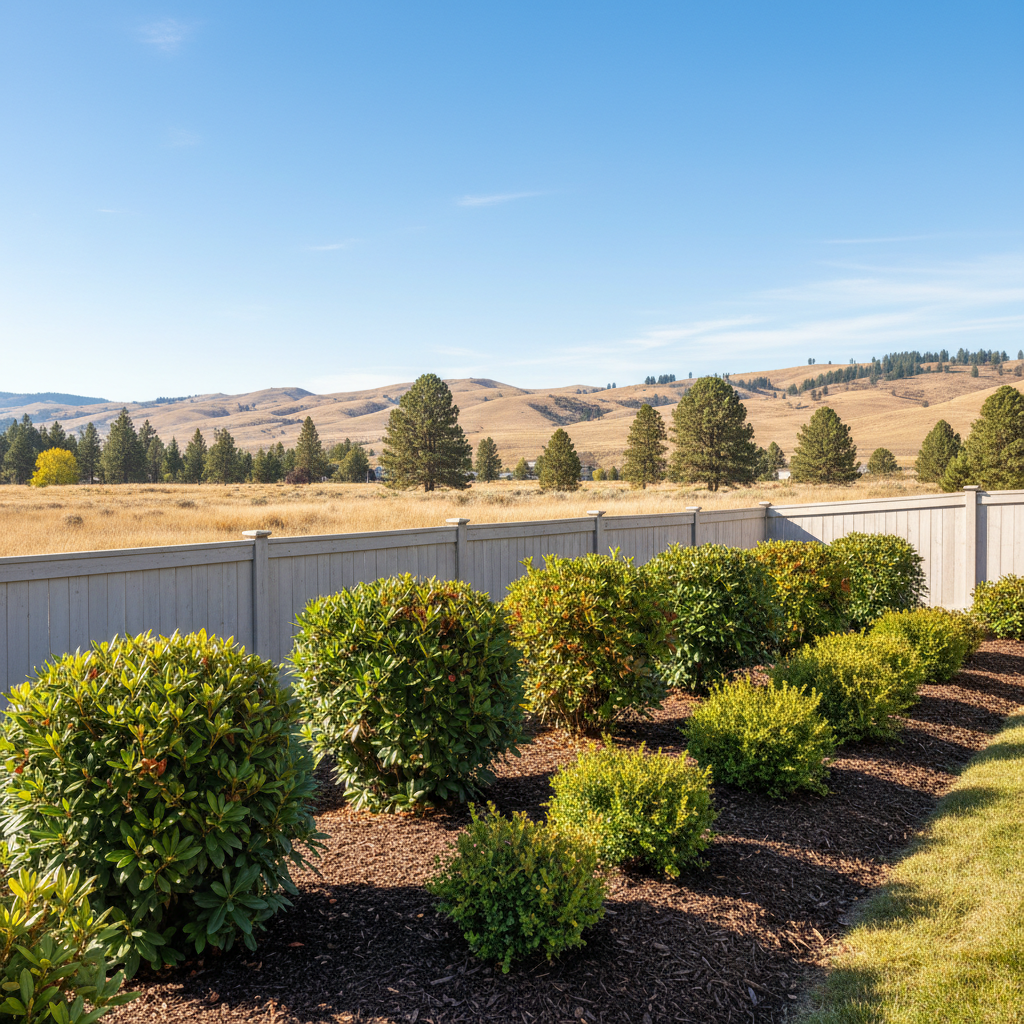 Completed shrub & bush trimming work at a residential property in Ellensburg, WA