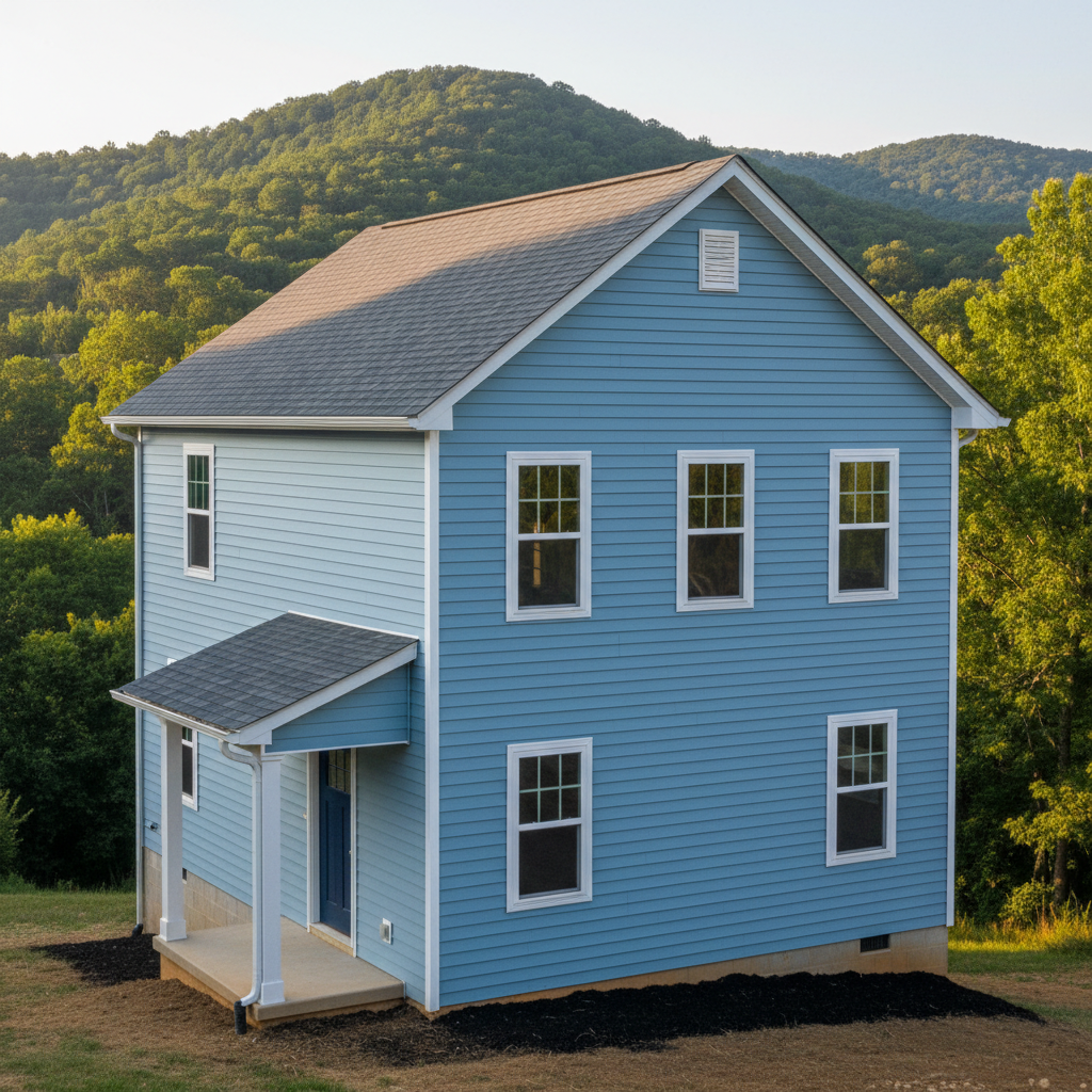 Completed james hardie siding work at a residential property in Sevierville, TN
