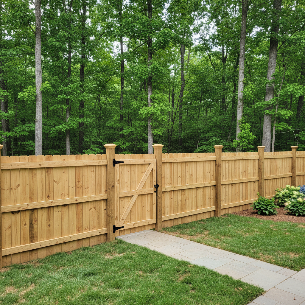 Completed gate installation work at a residential property in Norris, TN