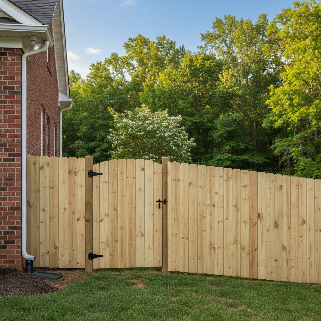 Completed gate installation work at a residential property in Rockford, TN