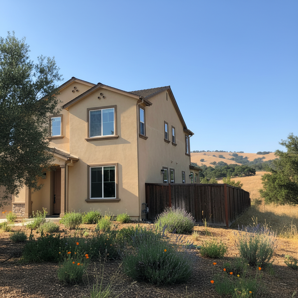 Completed commercial stucco work at a residential property in Saratoga, CA