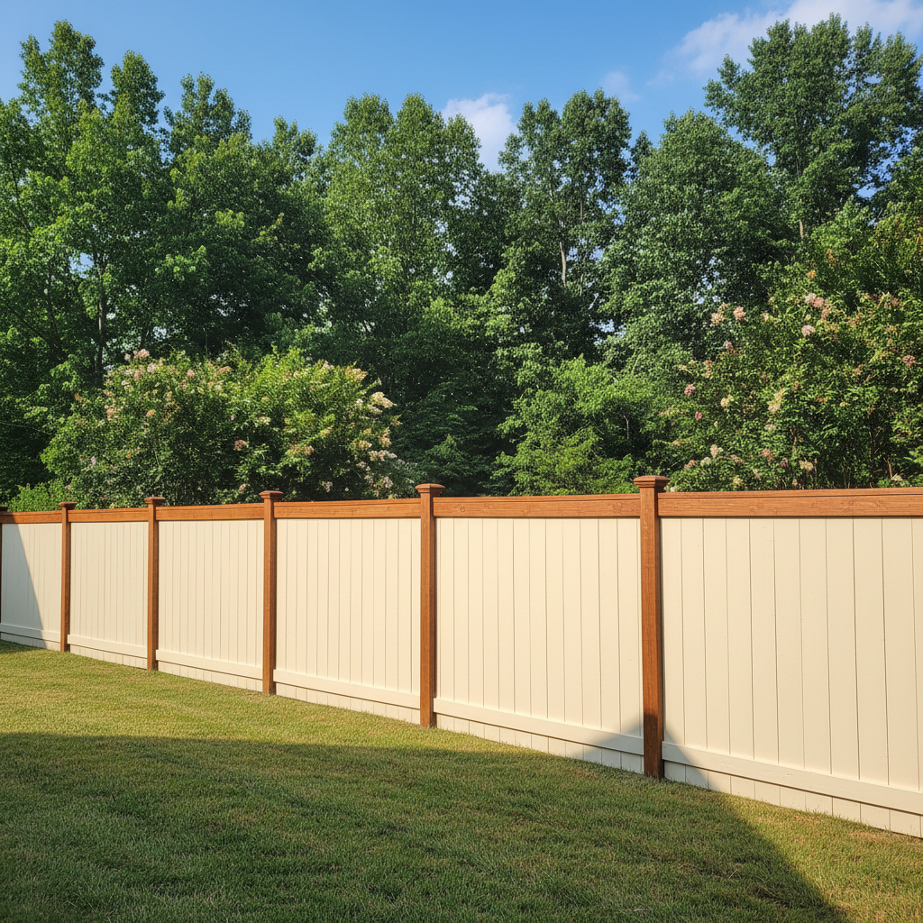 Completed fence staining and painting work at a residential property in Loudon, TN