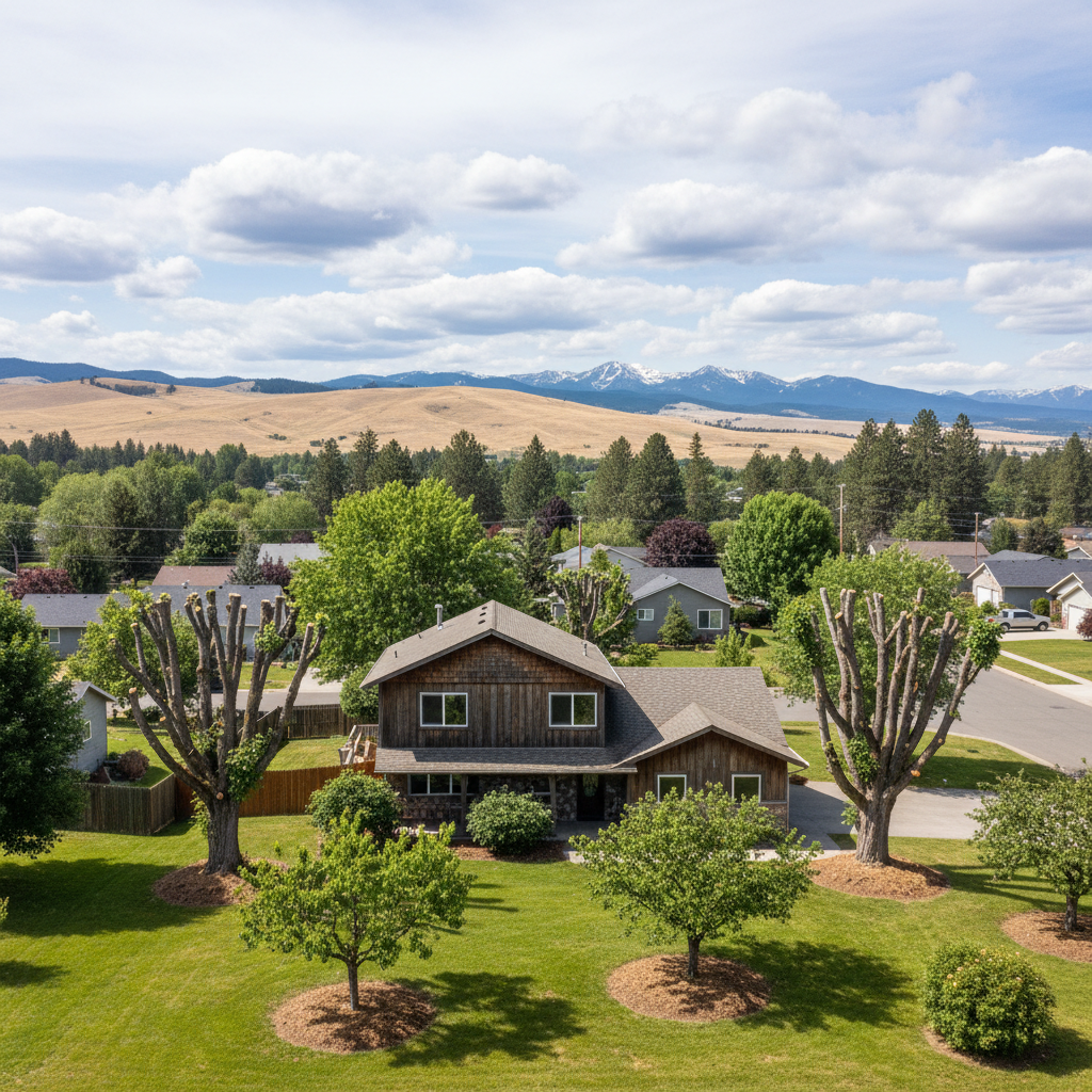 Completed tree health & care work at a residential property in Ellensburg, WA
