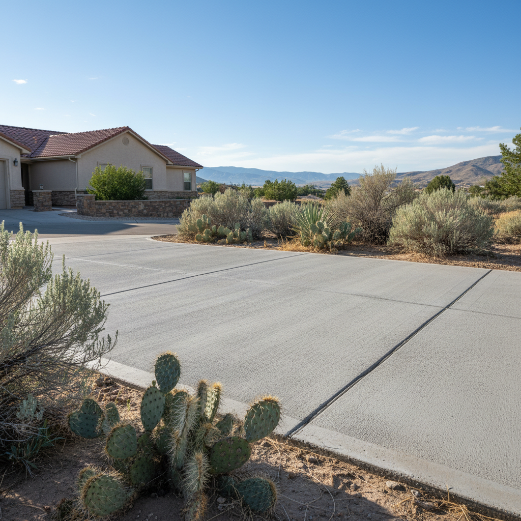 Completed concrete repair work at a residential property in Ogden, UT