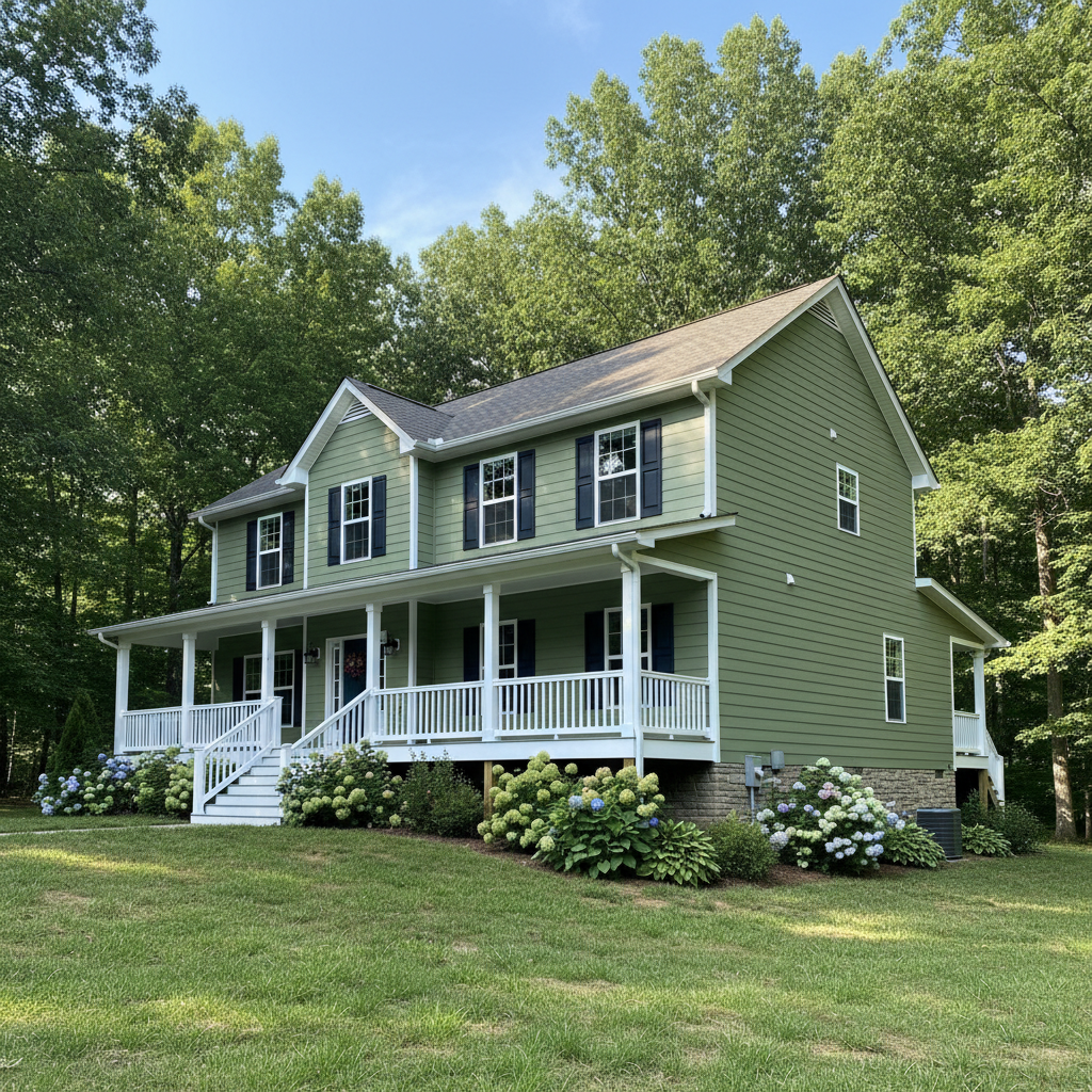 Completed siding installation work at a residential property in Sevierville, TN