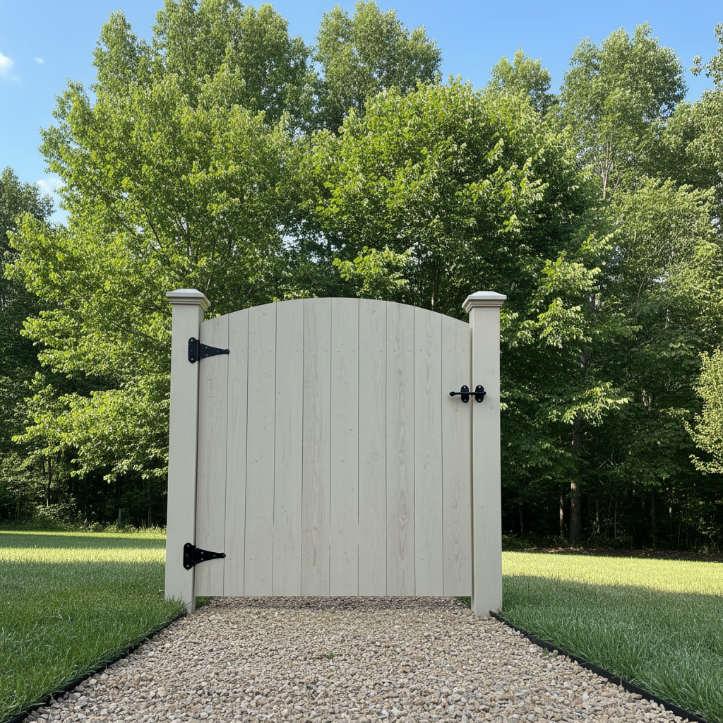 Completed gate installation work at a residential property in Rockford, TN
