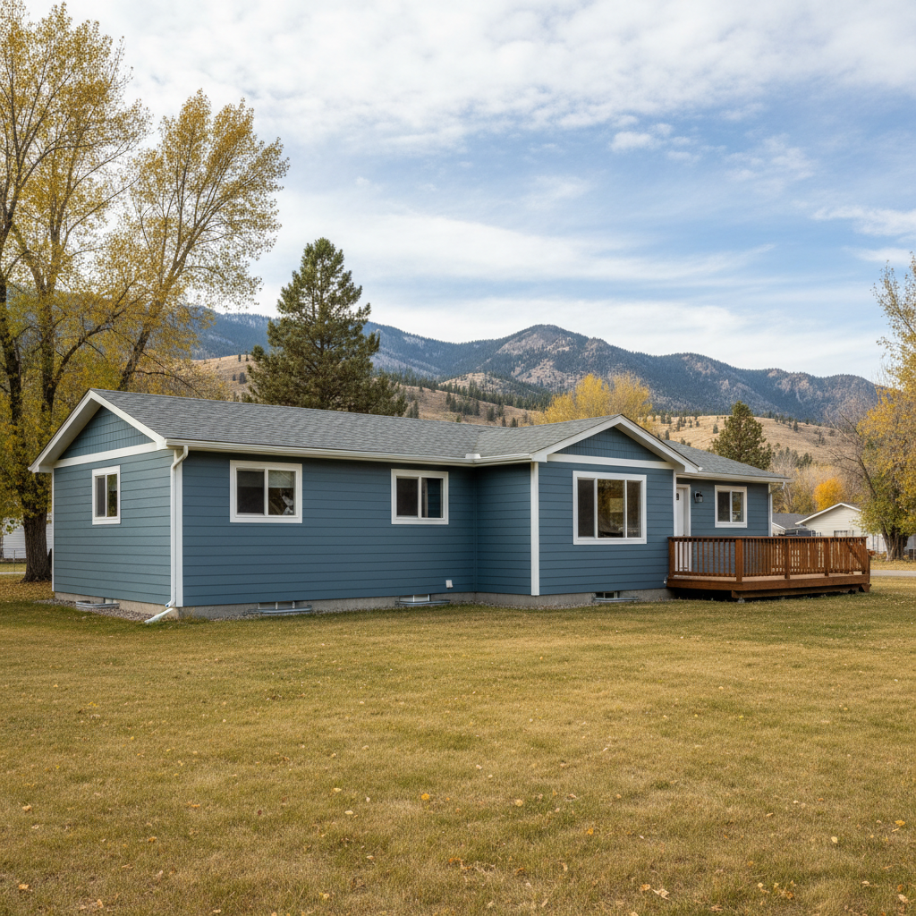 Completed siding replacement work at a residential property in Great Falls, MT
