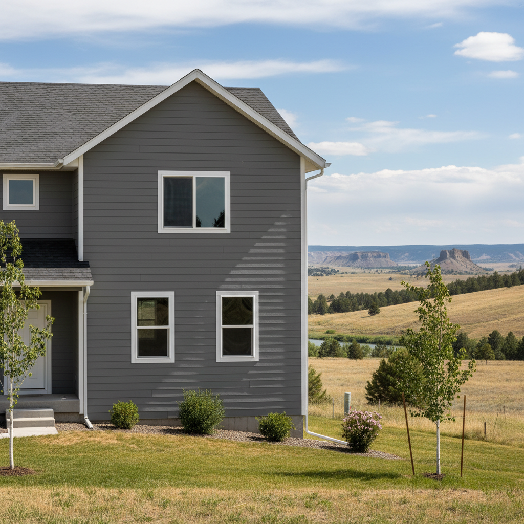 Completed cement siding work at a residential property in Great Falls, MT