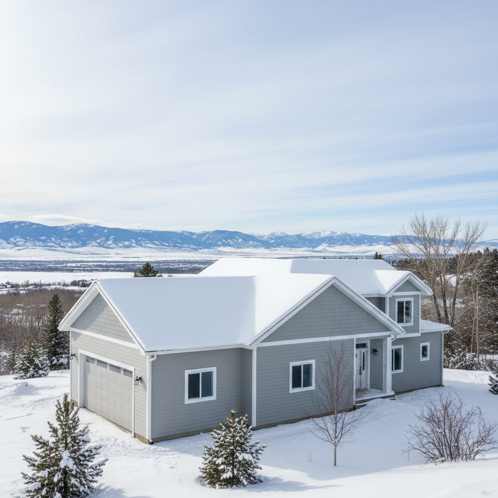 Completed insulation installation work at a residential property in Great Falls, MT
