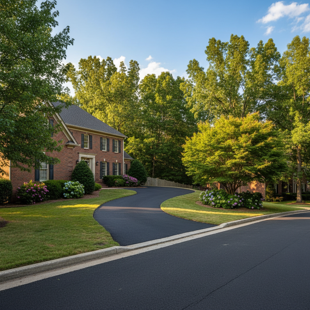 Completed residential asphalt work at a residential property in Birmingham, AL