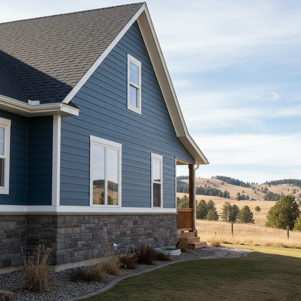 Completed james hardie siding work at a residential property in Great Falls, MT