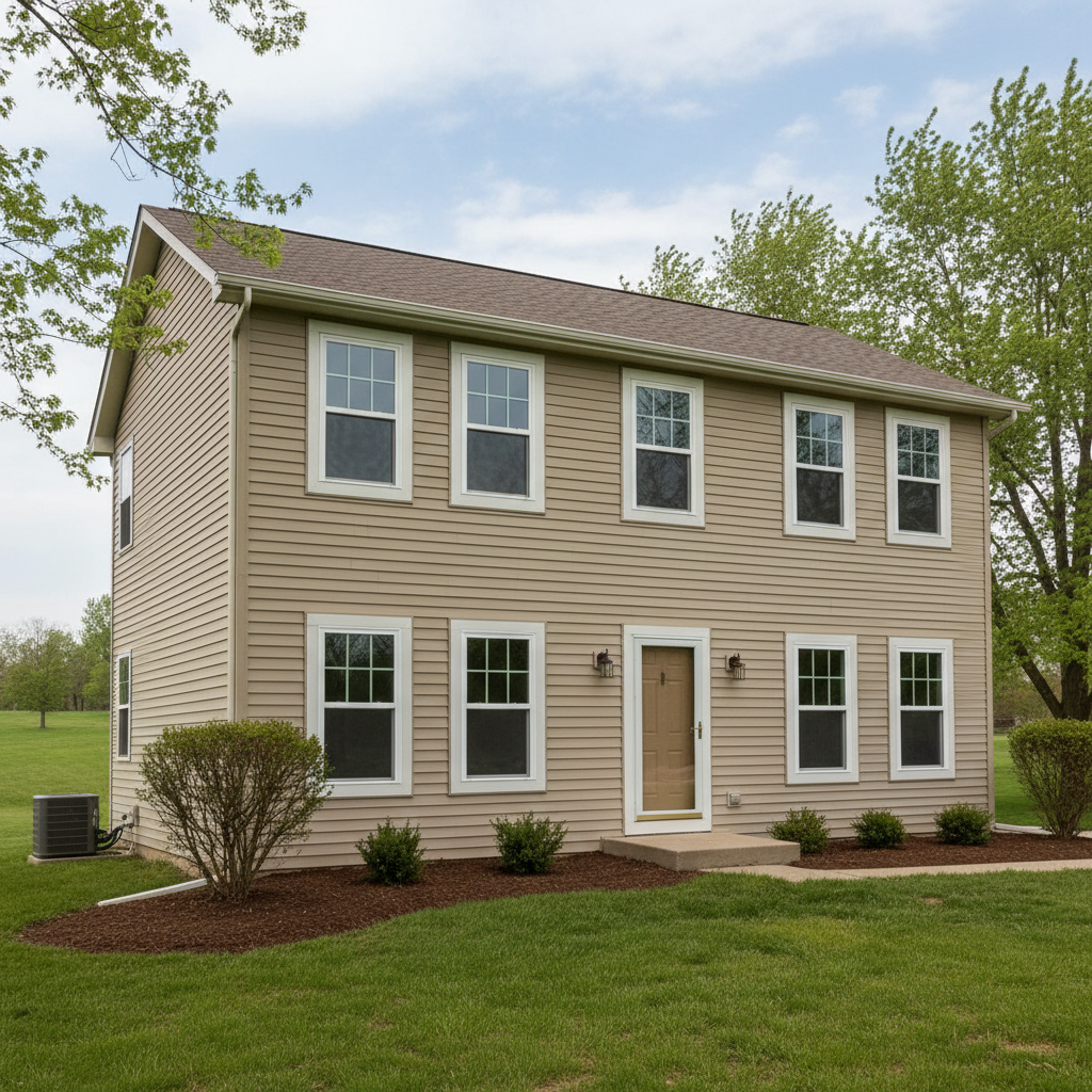 Completed window replacement work at a residential property in Pittsburg, KS