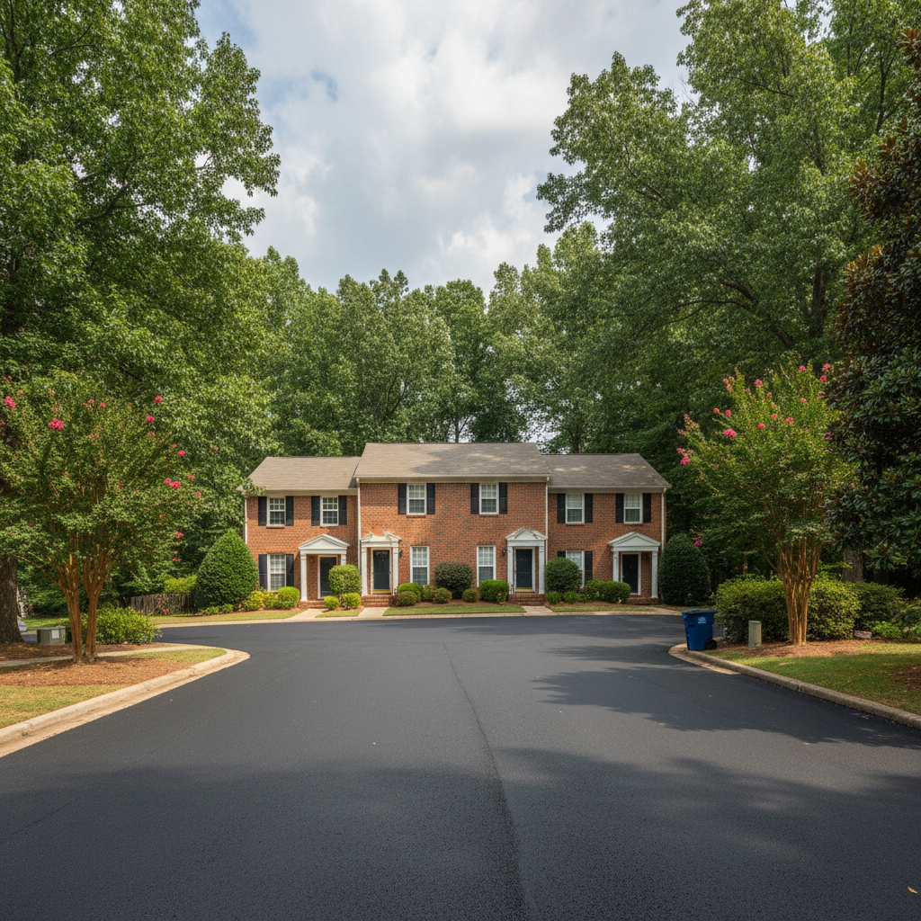 Completed commercial asphalt work at a residential property in Birmingham, AL