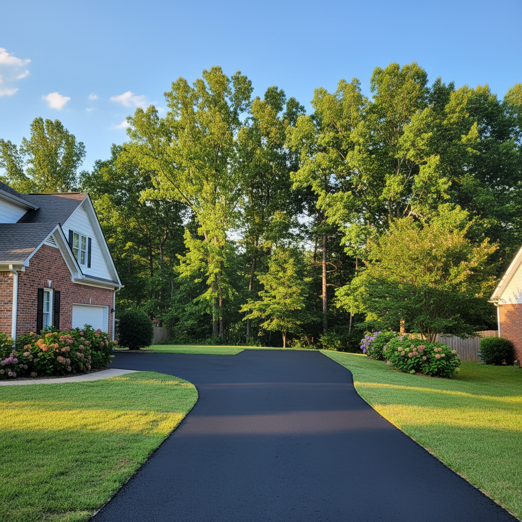 Completed residential asphalt work at a residential property in Montgomery, AL