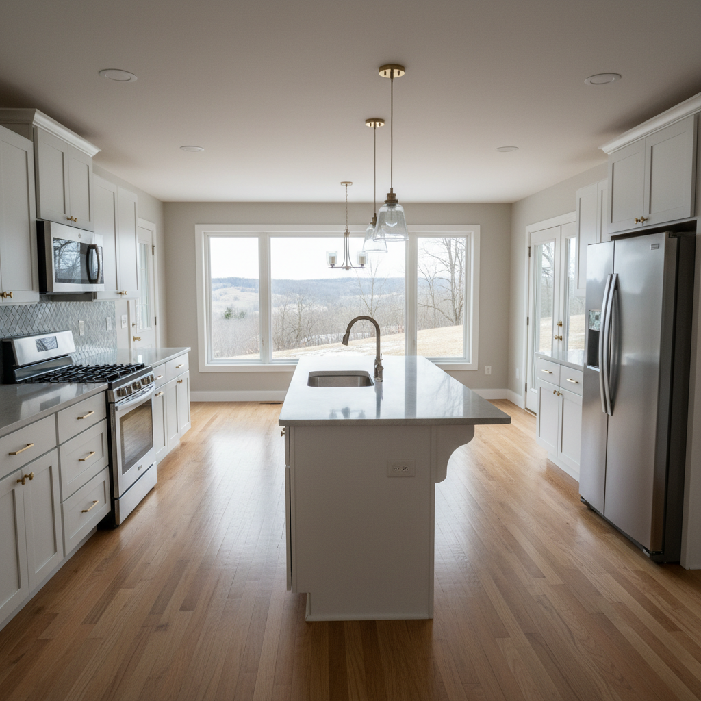 Completed open kitchen conversion work at a residential property in Galena, IL
