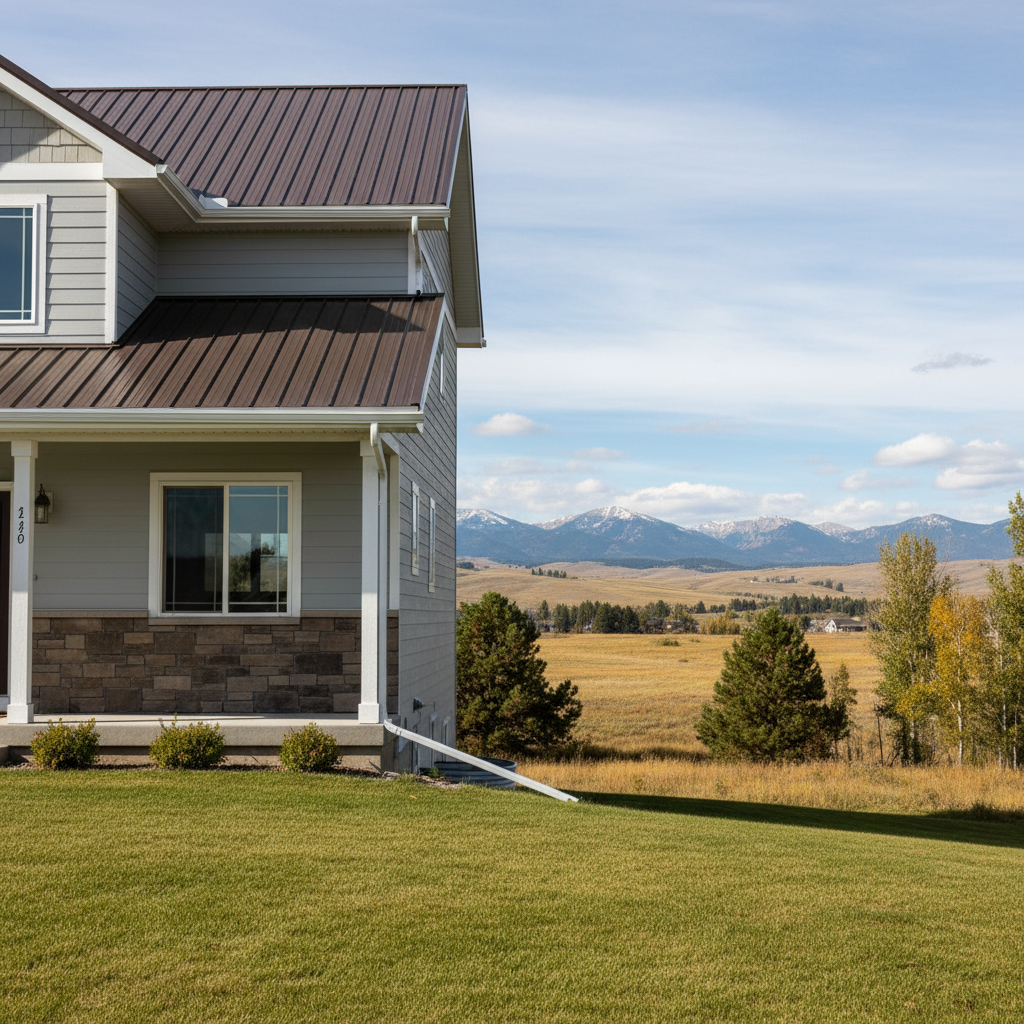 Completed fascia board repair work at a residential property in Great Falls, MT