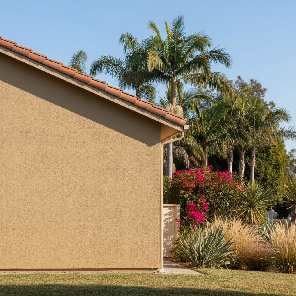Completed commercial stucco work at a residential property in Santa Ana, CA