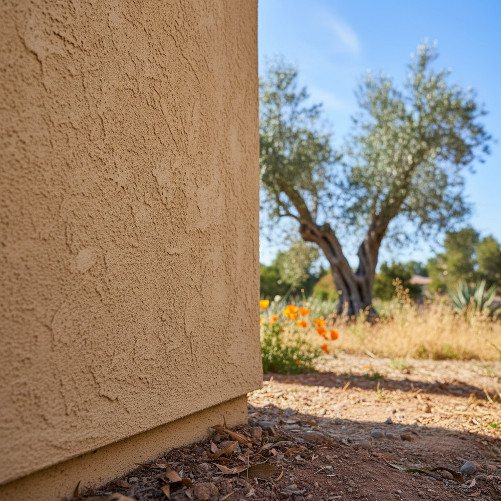 Completed stucco installation work at a residential property in Los Altos, CA