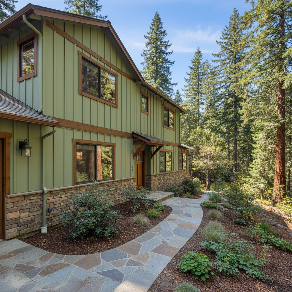 Completed stucco removal work at a residential property in Felton, CA