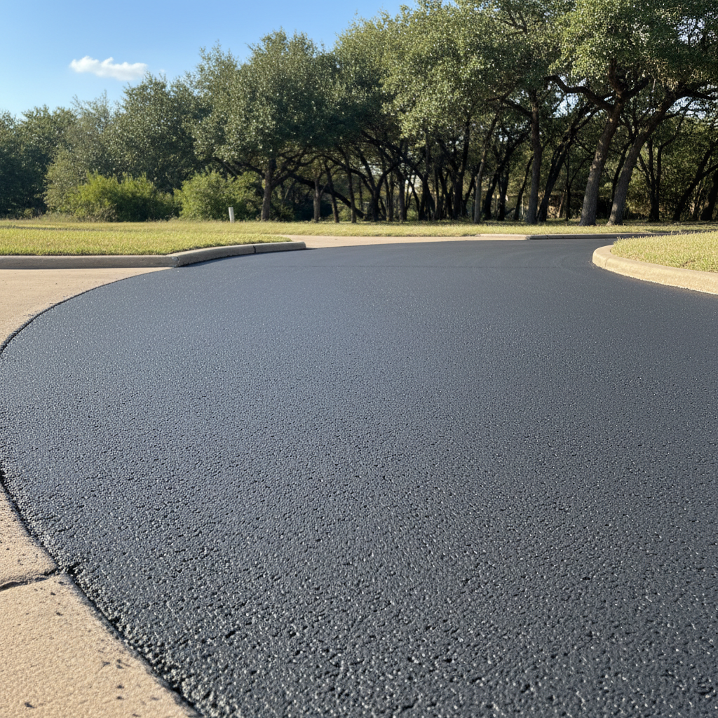 Completed slurry coating work at a residential property in Irving, TX