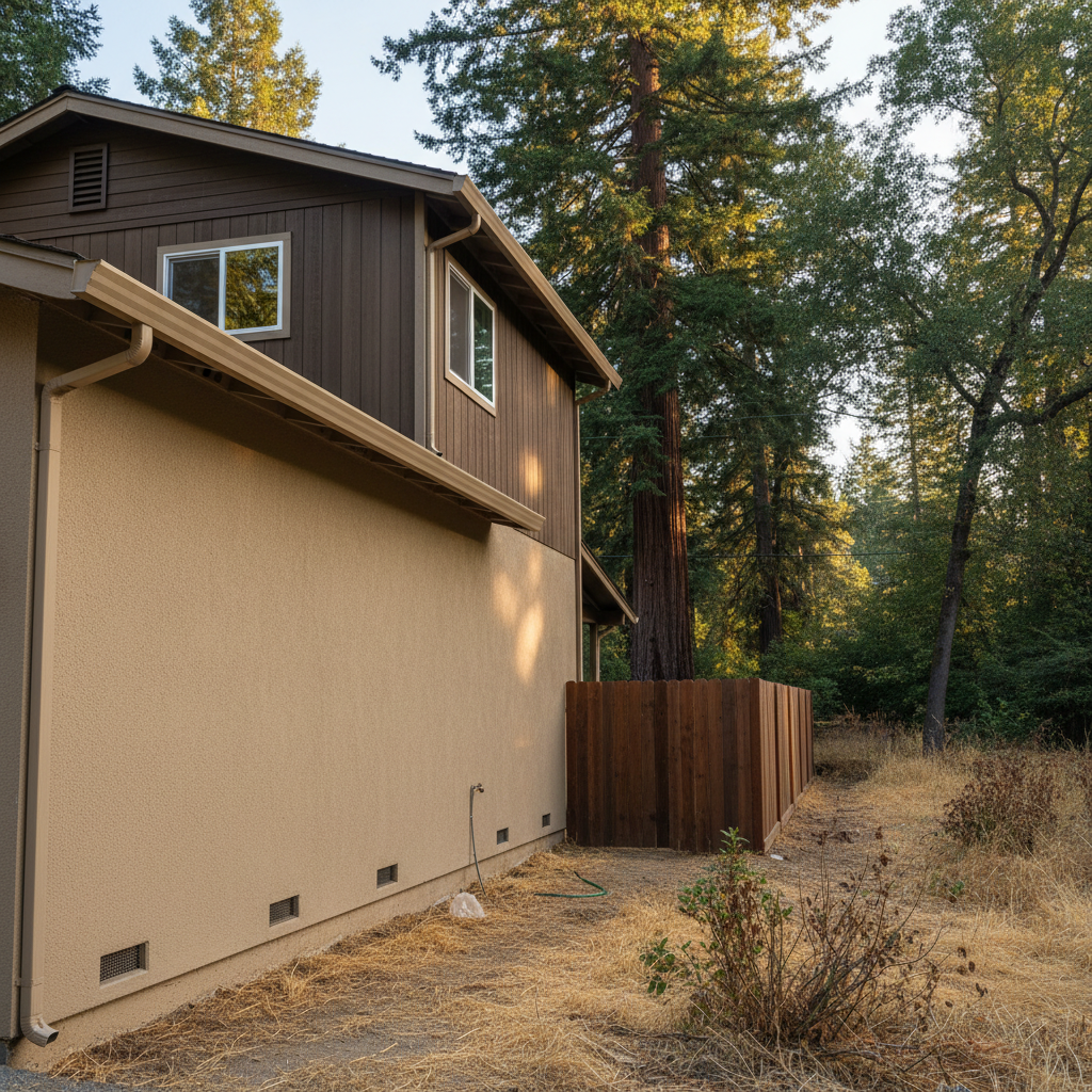 Completed stucco inspection work at a residential property in Felton, CA