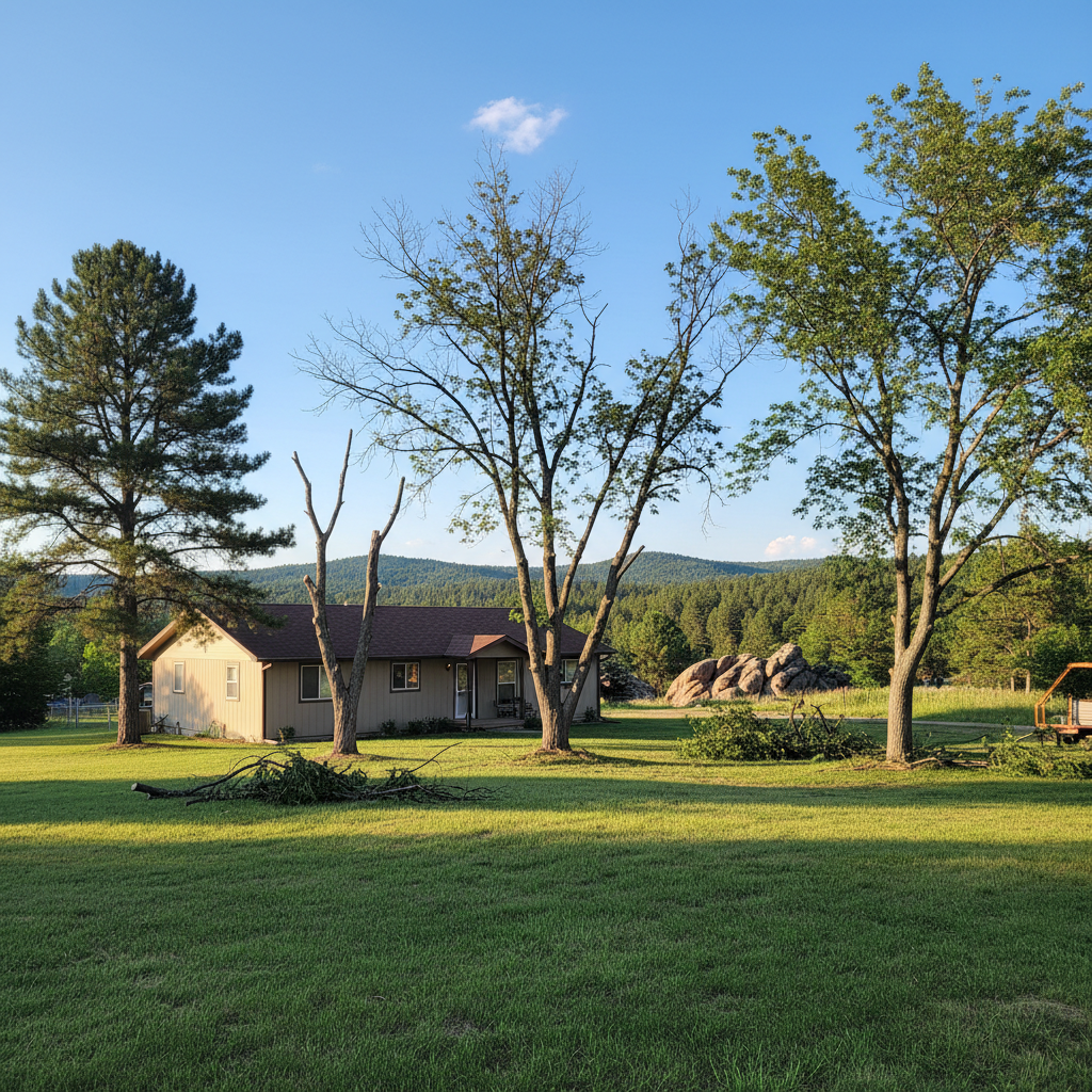 Completed tree health & care work at a residential property in Hot Springs, SD