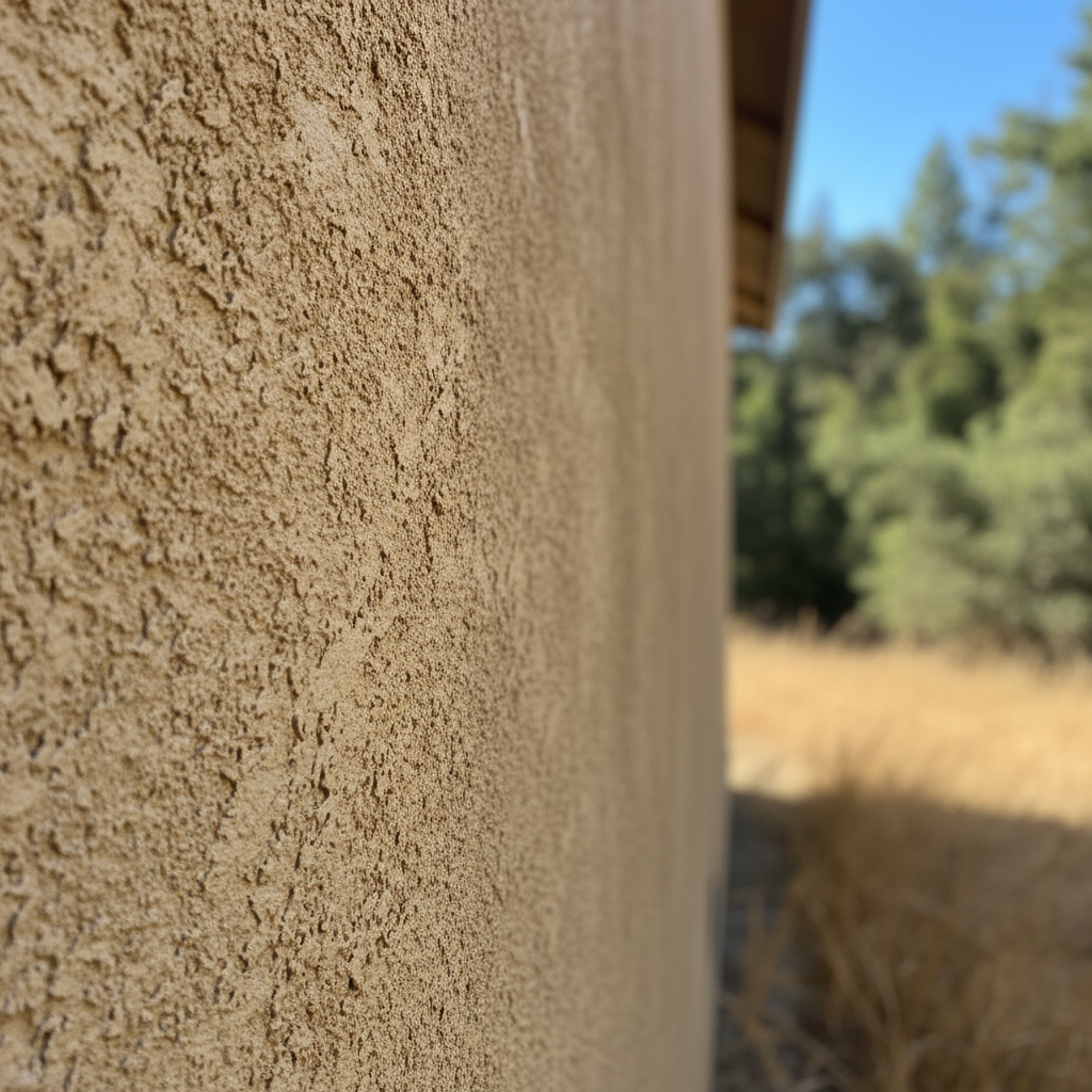 Completed stucco removal work at a residential property in Felton, CA