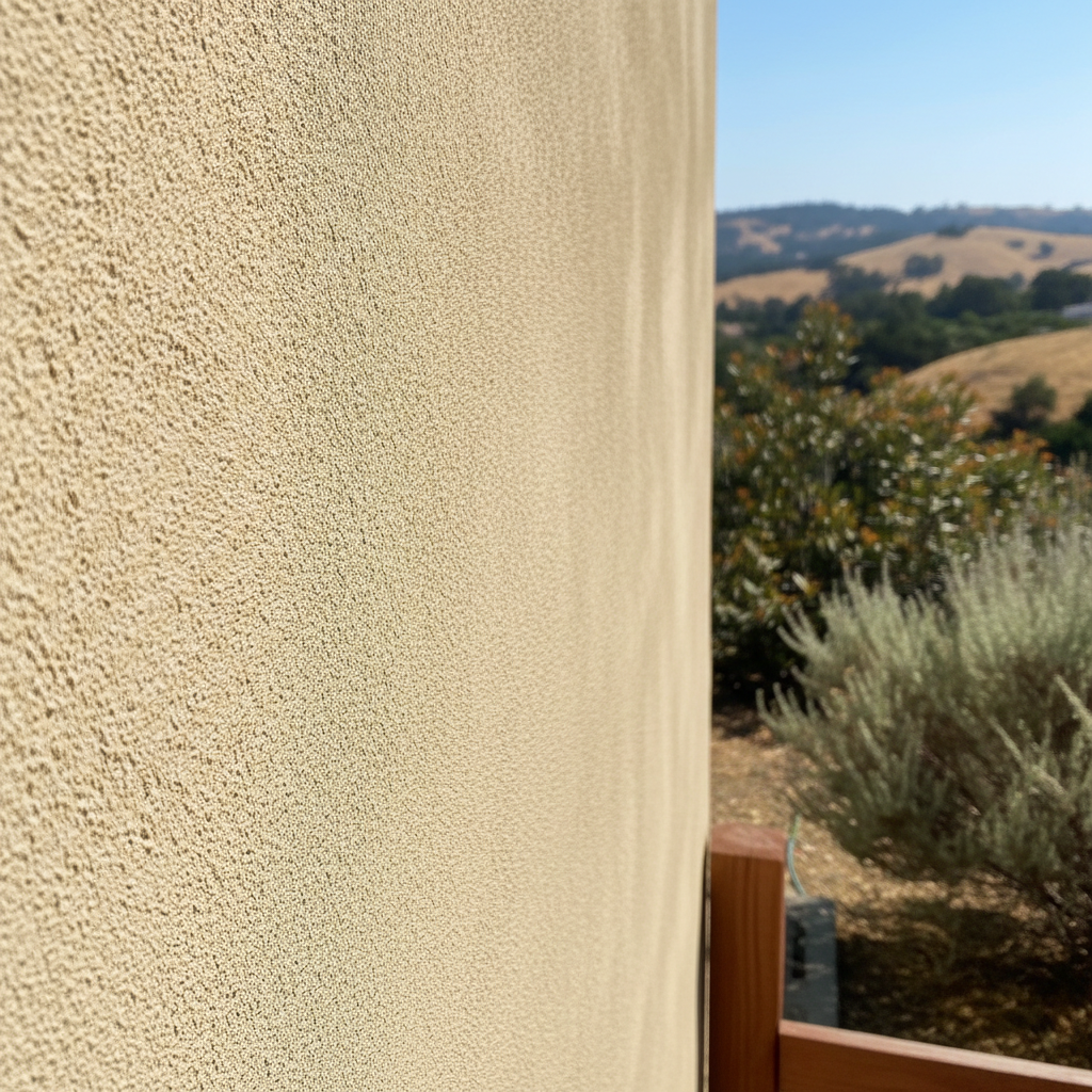 Completed residential stucco work at a residential property in Los Altos, CA