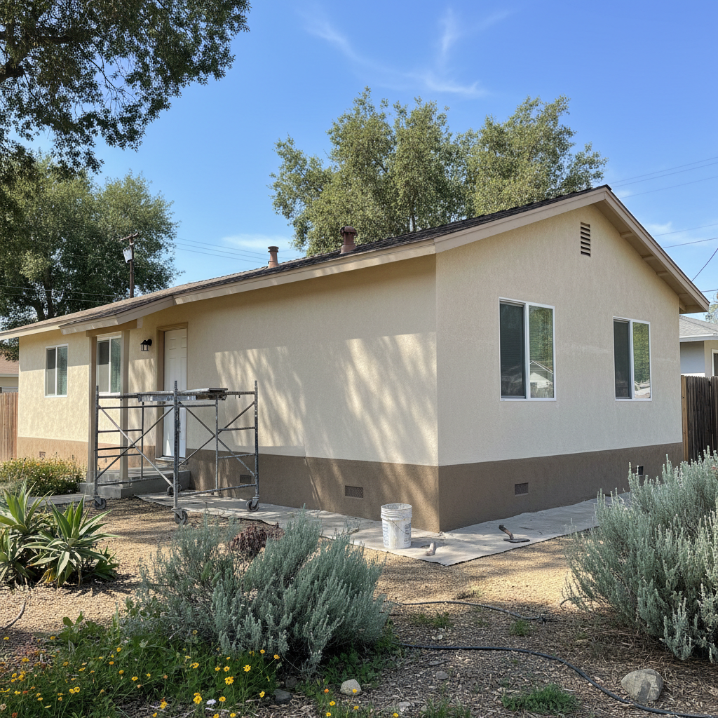 Completed stucco inspection work at a residential property in Diamond Bar, CA