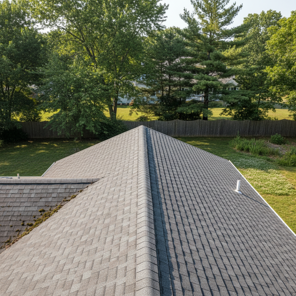 Completed new construction roofing work at a residential property in North Kingstown, RI