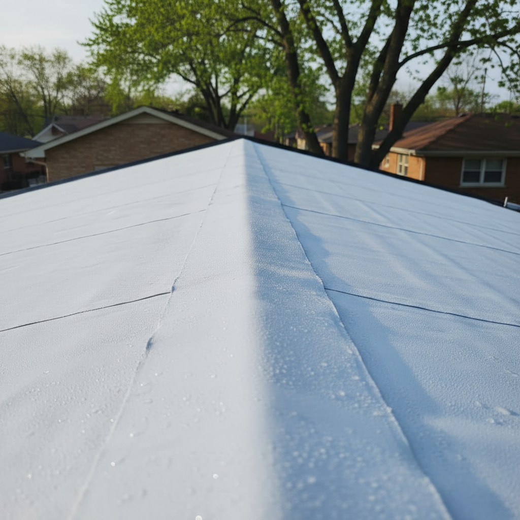 Completed commercial tpo roofing work at a residential property in Skokie, IL