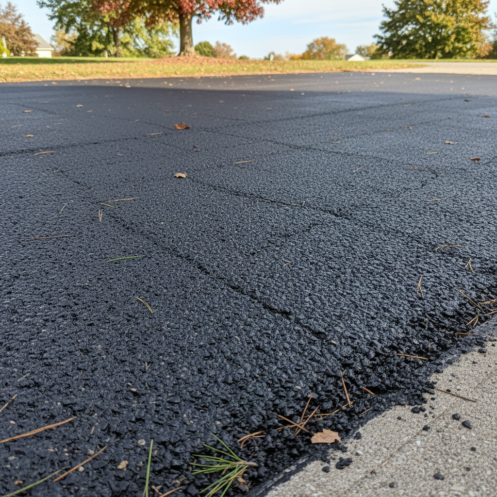 Completed slurry coating work at a residential property in Lansing, MI