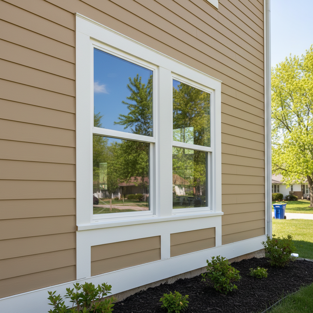 Completed window replacement work at a residential property in Pittsburg, KS