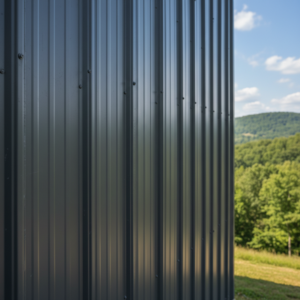 Completed metal barndominiums work at a residential property in Kingsport, TN