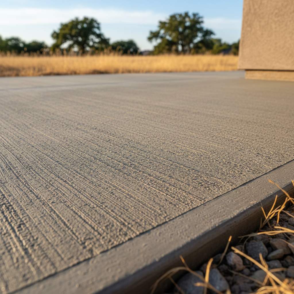 Completed concrete flatwork work at a residential property in Tracy, CA