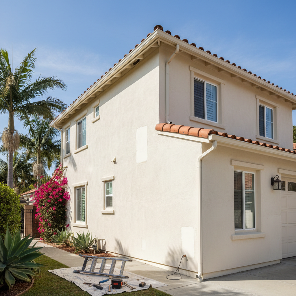 Completed stucco inspection work at a residential property in Costa Mesa, CA