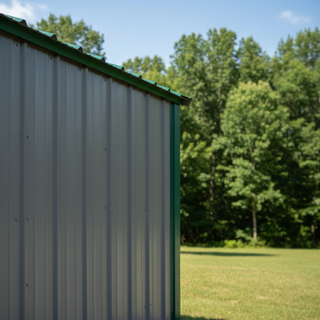 Completed metal pole barns work at a residential property in Kingsport, TN
