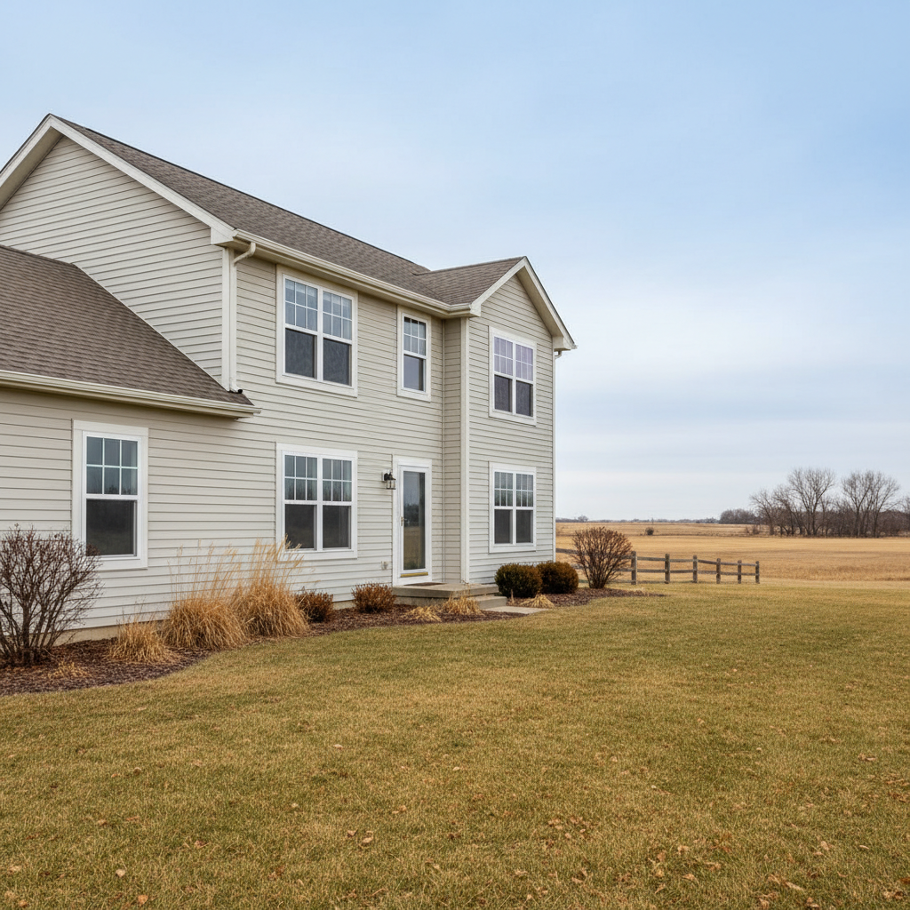 Completed window installation work at a residential property in Pittsburg, KS
