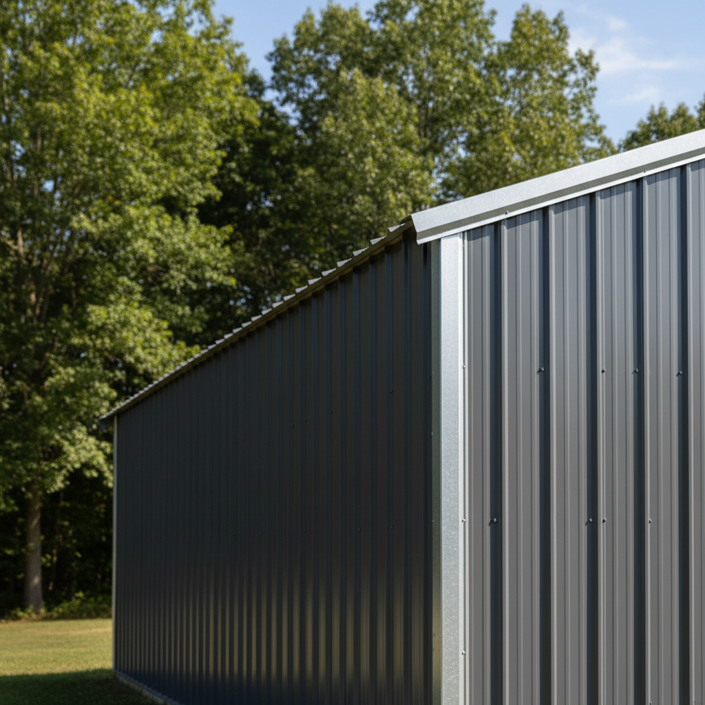 Completed metal pole barns work at a residential property in Kingsport, TN