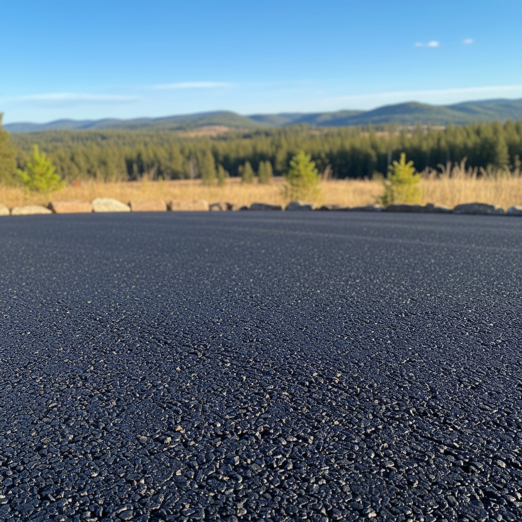 Completed residential asphalt work at a residential property in Kalispell, MT