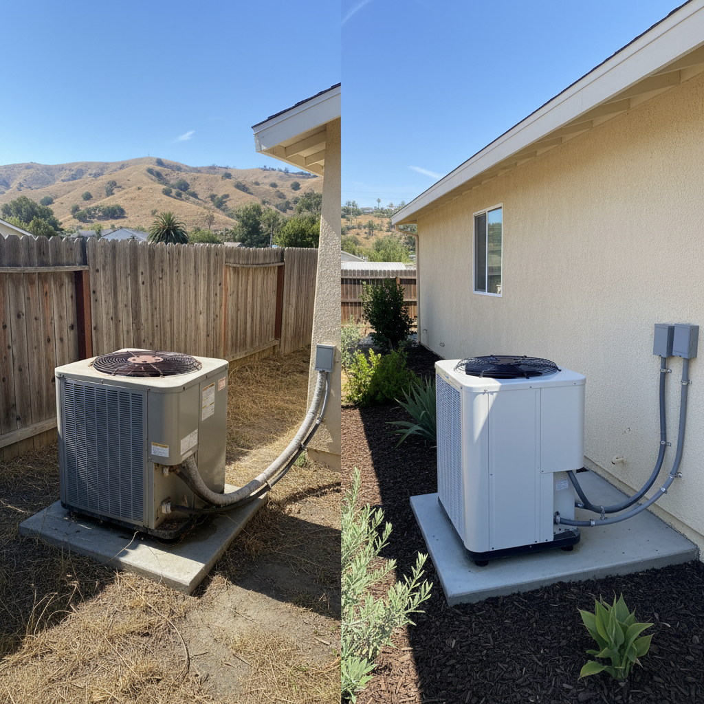 Completed hvac system inspection work at a residential property in North Anaheim, CA