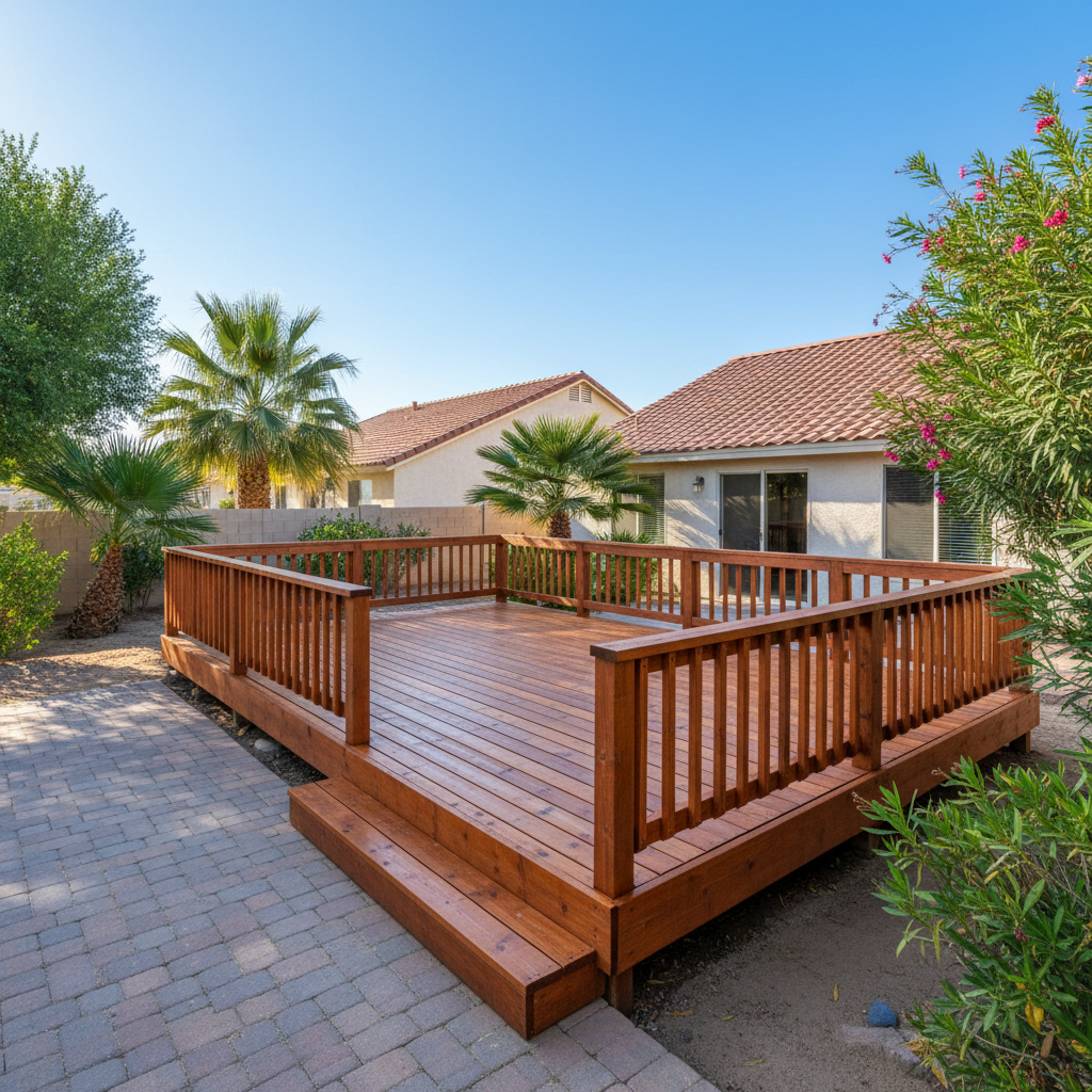 Completed deck repair work at a residential property in Las Vegas, NV